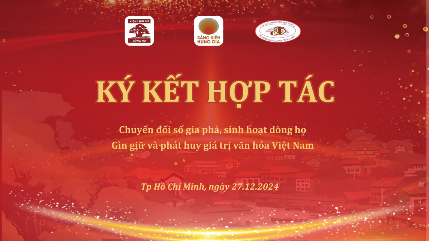 Sáng Kiến Hưng Gia Hợp Tác Viện Lịch Sử Dòng Họ · Tin Tức · Sáng Kiến Hưng Gia