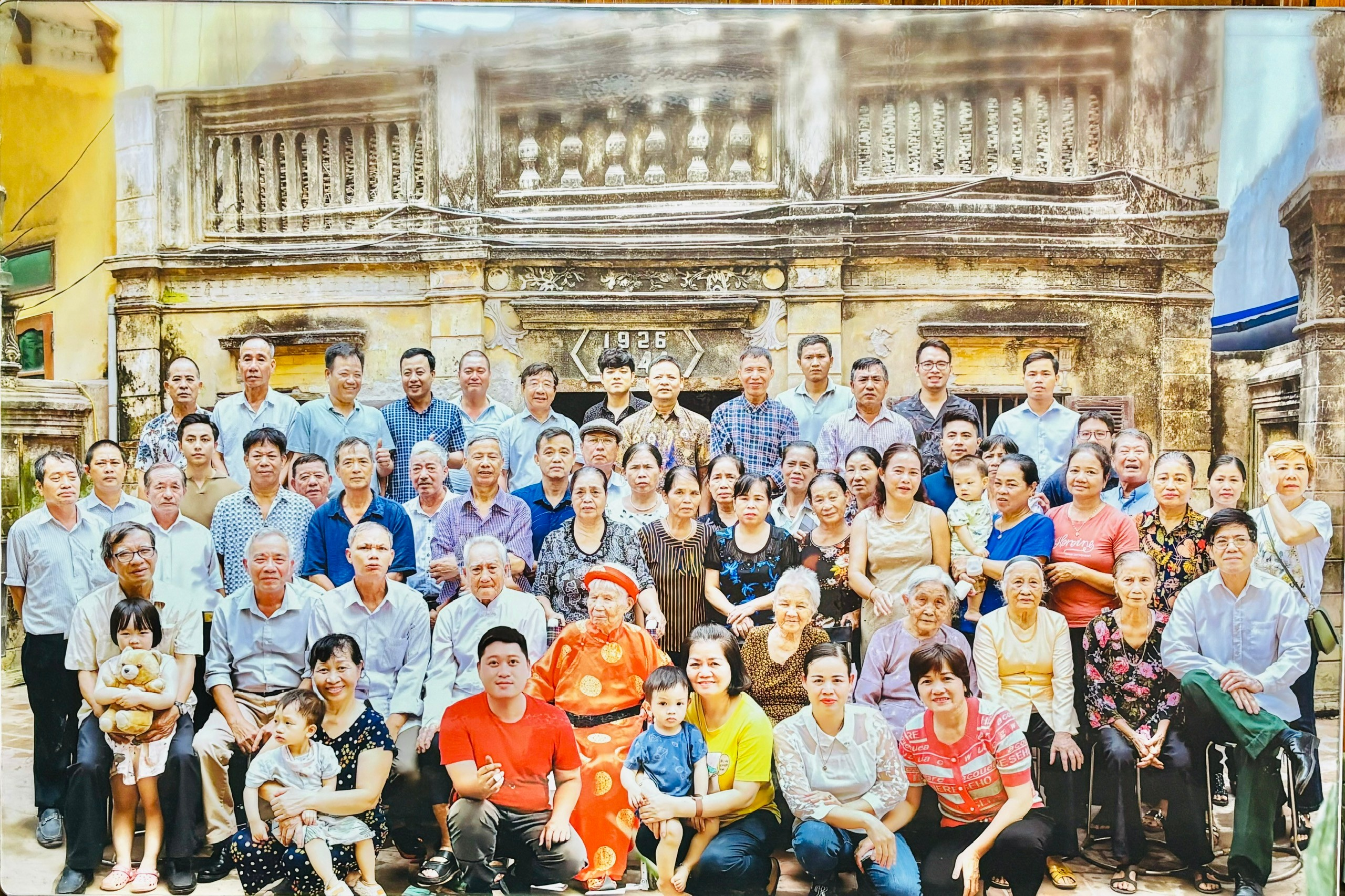 A group of people posing for a photo AI-generated content may be incorrect.